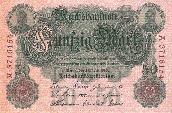 50 Mark 1910 ro.42 B/A